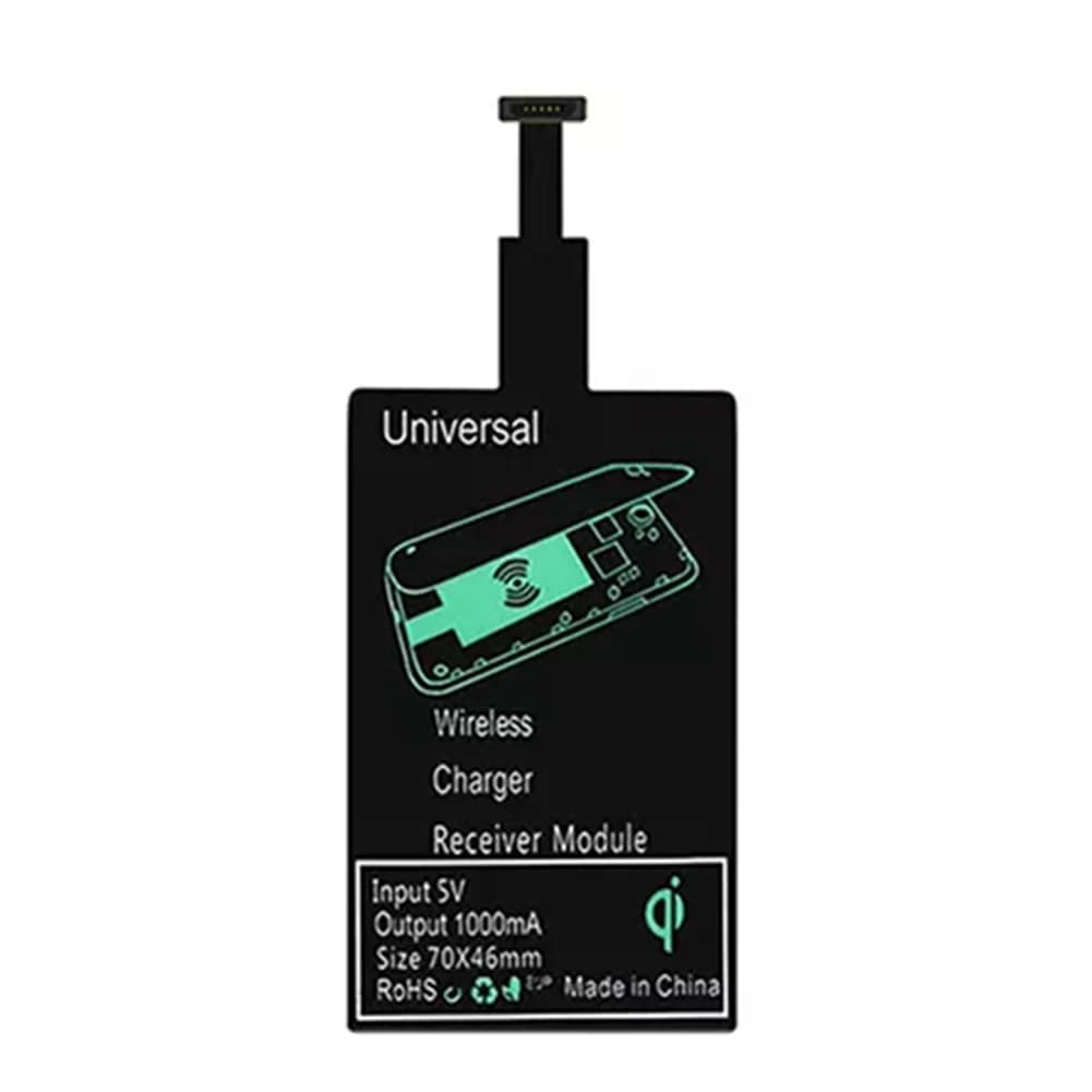 Ricevitore di ricarica wireless leggero N88R Adattatore per caricabatterie wireless veloce universale (per Micro-USB A)