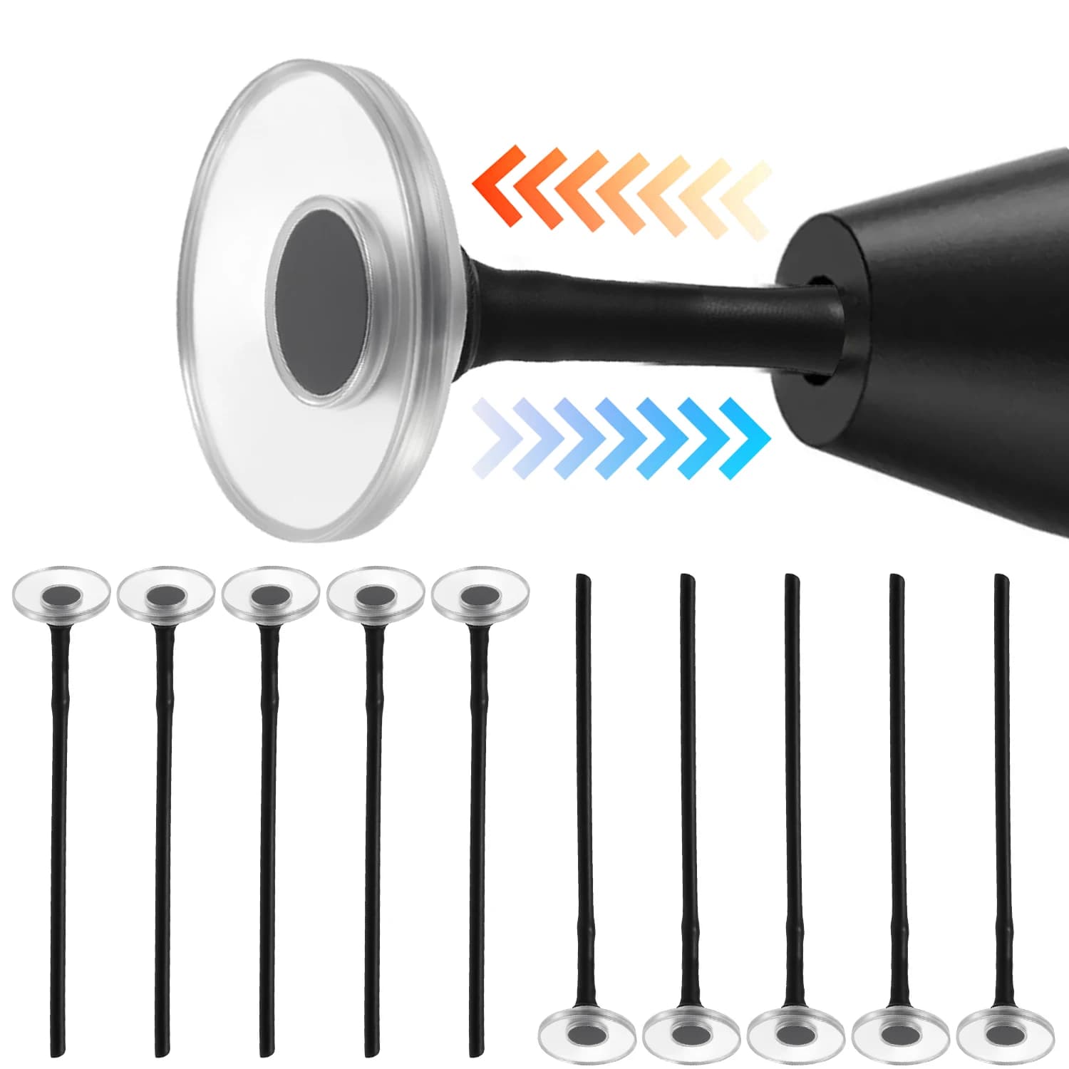 2-20PCS Punte di ricambio per dischi rotondi trasparenti universali per tutte le penne capacitive Pennini per penna stilo antiscivolo per tablet