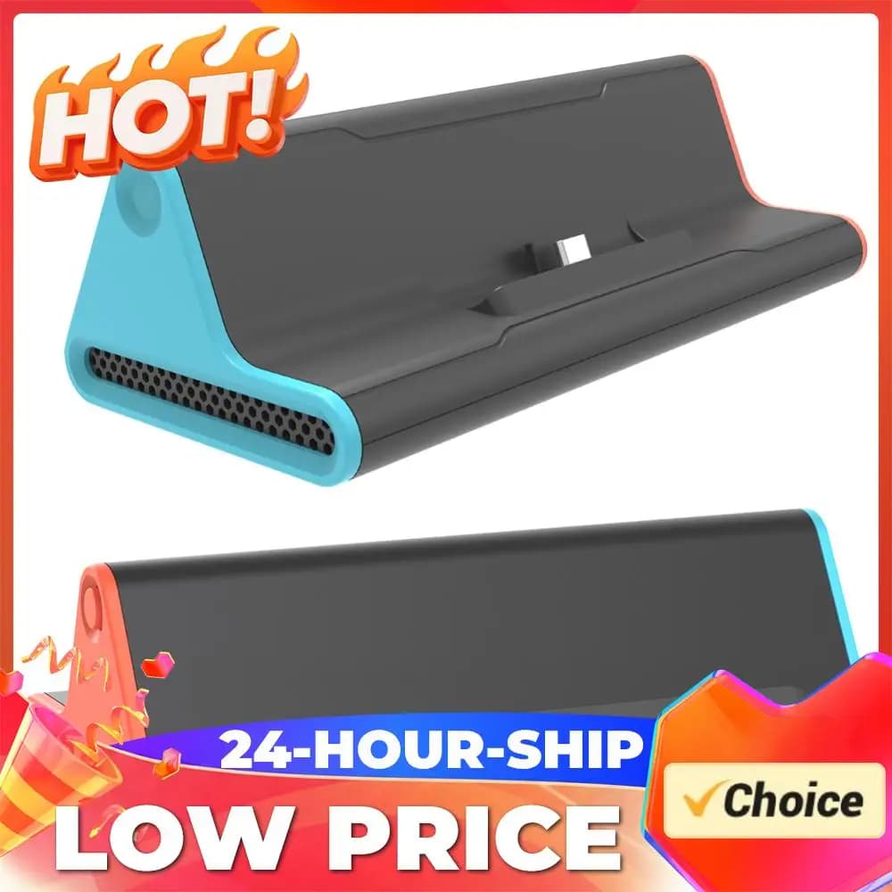 Docking Station NS2 per TV con Porta Type C/USB, Compatibile HDMI, USB3.0, Supporto di Ricarica per Console di Gioco, Regalo per Amici