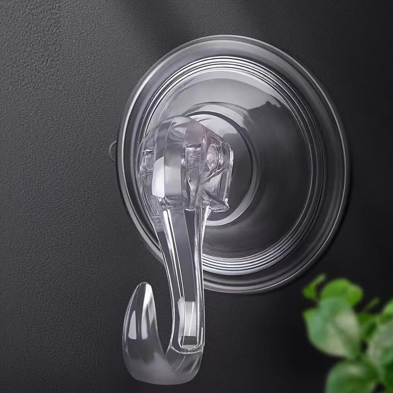 Un gancio a ventosa impermeabile per bagno e cucina, senza fori.