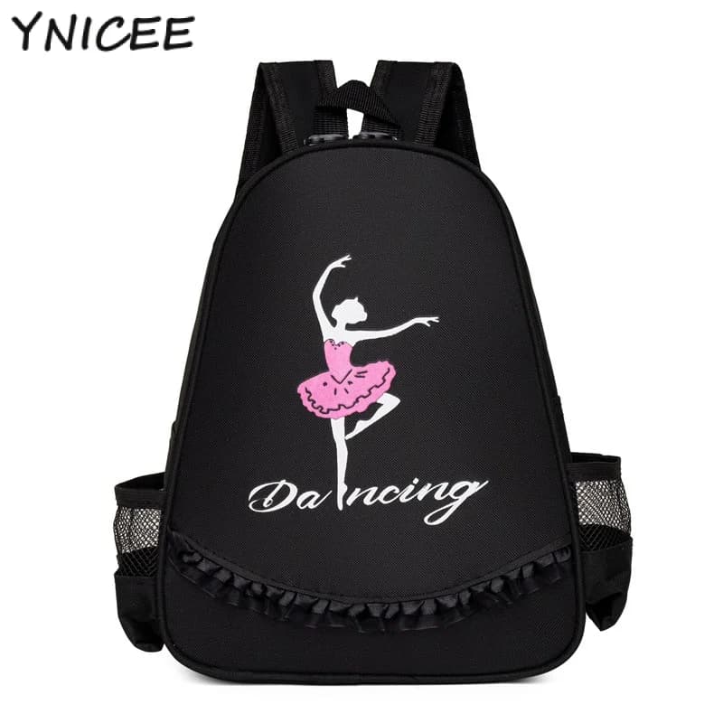 Kids Girls Ballet Dance Storage Lace Edge zaino Dancing Latin Dancing Duffel Bag Ballerina Storage Handbag School Daypack