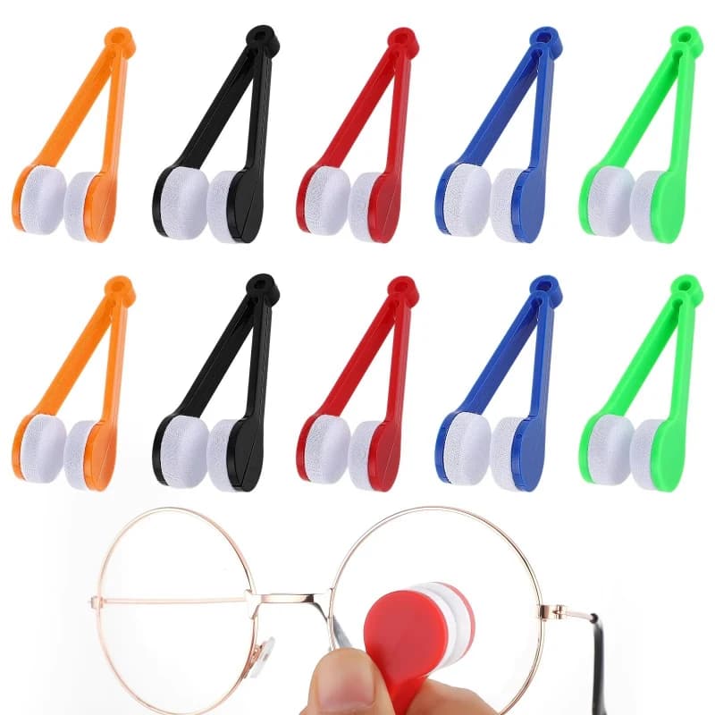 5/10 Pieces Multifunctional Brushes for Cleaning Glasses, Sunglasses and Lens, Cleaning Tools in Microfiber