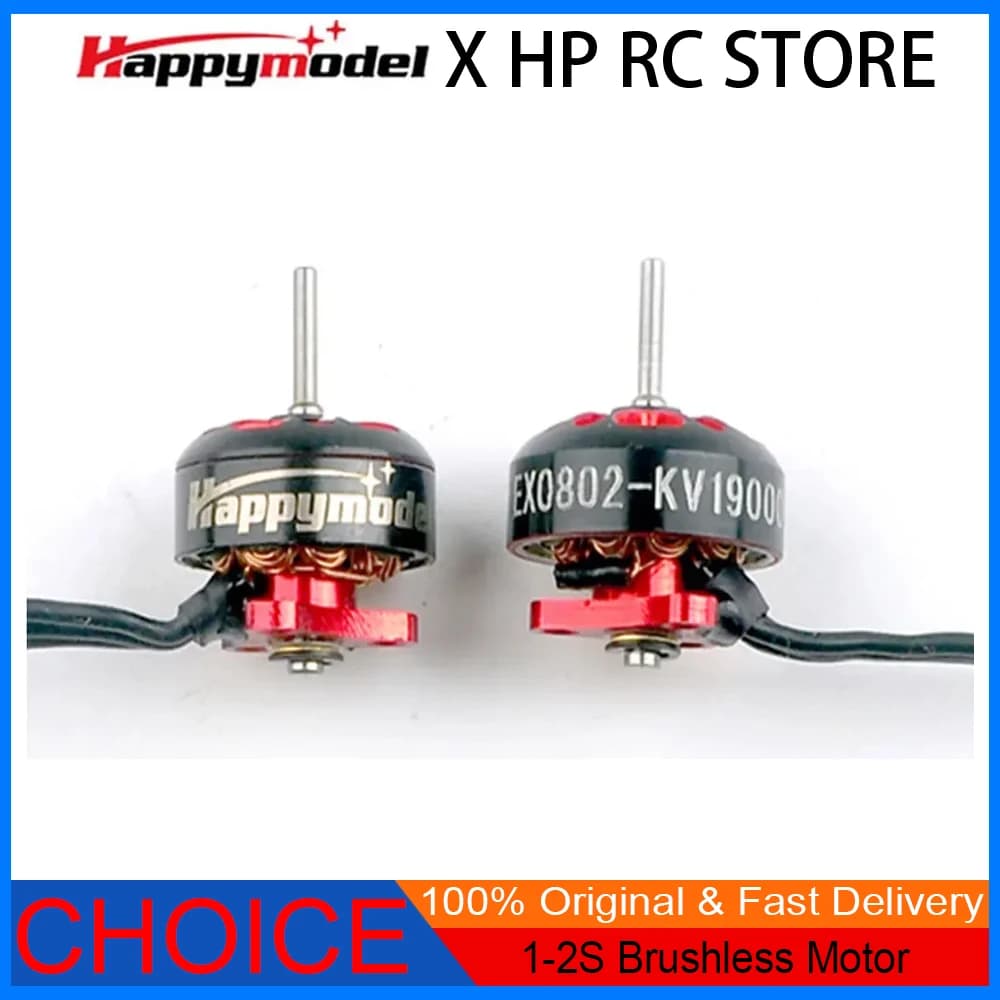 Happymodel EX0802 Mini motore brushless 14000KV/ 19000KV/ 25000KV 1-2S per RC FPV Racing Freestyle Mobula6 HD Tinywhoop