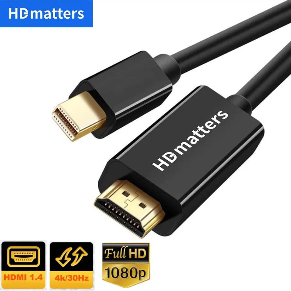 Mini DP cable to HDMI 4K 3M 10FT Long latest Thunderbolt Mini DisplayPort to HDMI 4K cable for Apple MacBook Pro air mini Dell