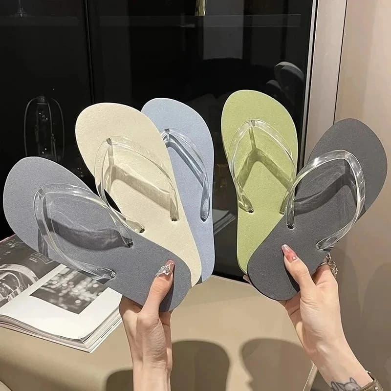 Women Summer Wedge Slides Memory Foam Sandals Beach Home Flip Flops Zapatos De Mujer