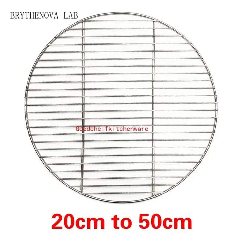 304 Stainless Steel round BBQ Grill Mesh Home Roast Nets Grill Bacon Tool Iron Nets Barbecue Accessories Non-stick BBQ Mat Grid