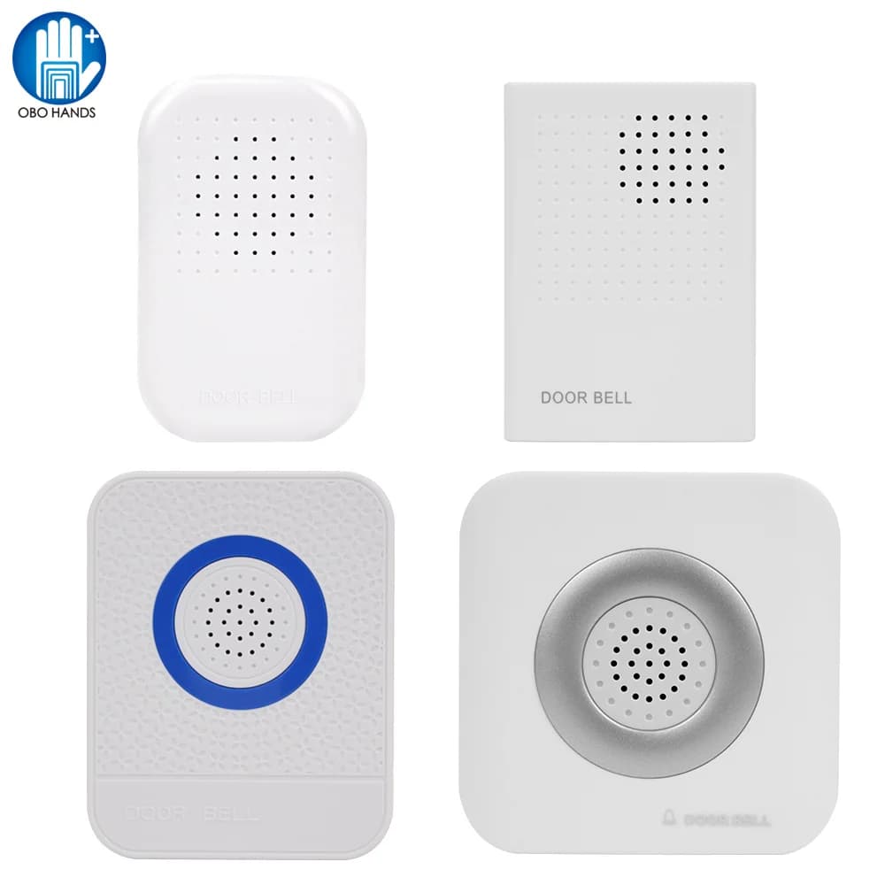 Campanello bianco cablato a 4 fili DC12V Controllo accessi Campanello per porta Pulsante elettronico Dingdong Ringtone per sistema di sicurezza domestica