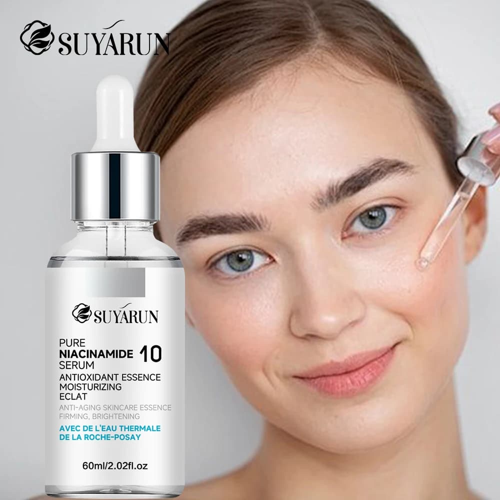SUYARUN Niacamide face serum for acne, dark spots and pores – Shaking, moisturizing and moisturizing, oil control, vegan.