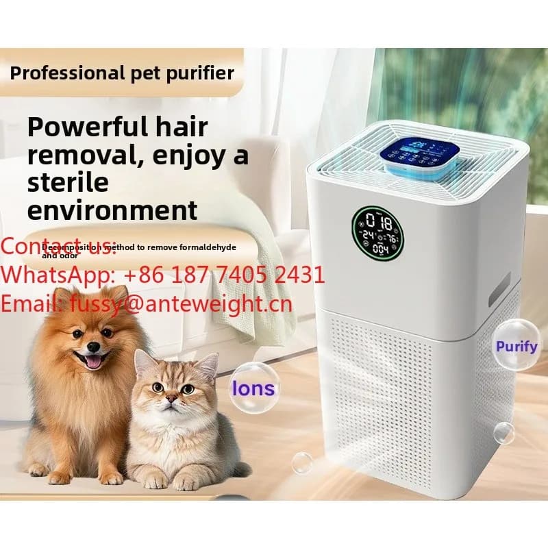 Purificatore d'aria per animali domestici, sterilizzazione intelligente ed eliminazione degli odori per la casa | Protezione protettiva per Pet Smart Life