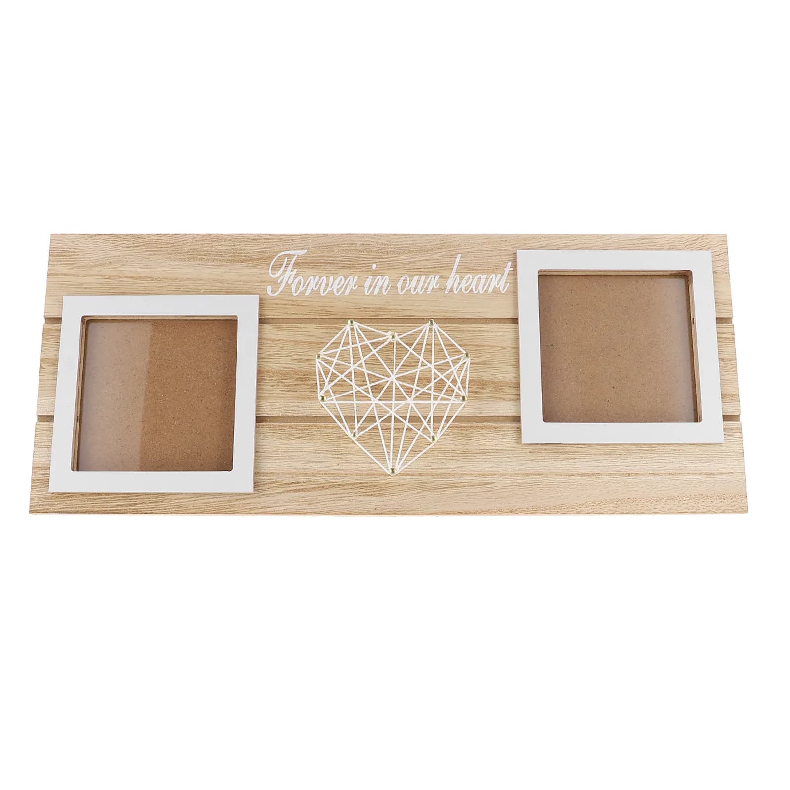 1Set Wood Love Heart Photo Frame DIY Display Tool String Art Mom Picture Frame Decoration Tabletop Picture Holder Desktop