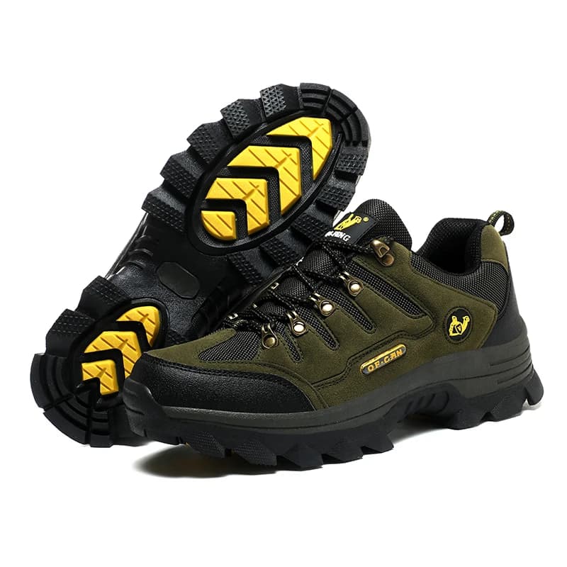Scarpe casual in pelle da uomo invernali Scarpe estive da uomo all'aperto Scarpe da ginnastica da trekking stringate antiscivolo Calzature da trekking da cowboy calde invernali per adulti