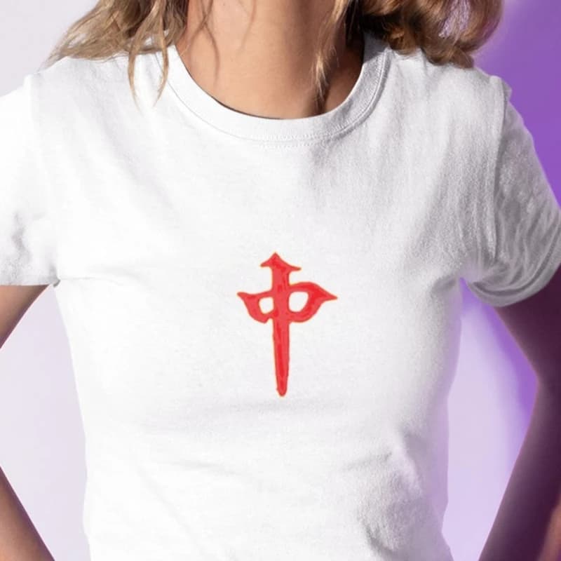 Semplice stile casual Drago rosso Mahjong Piastrella T-shirt in cotone unisex T-shirt stampata con caratteri cinesi Top girocollo a maniche corte