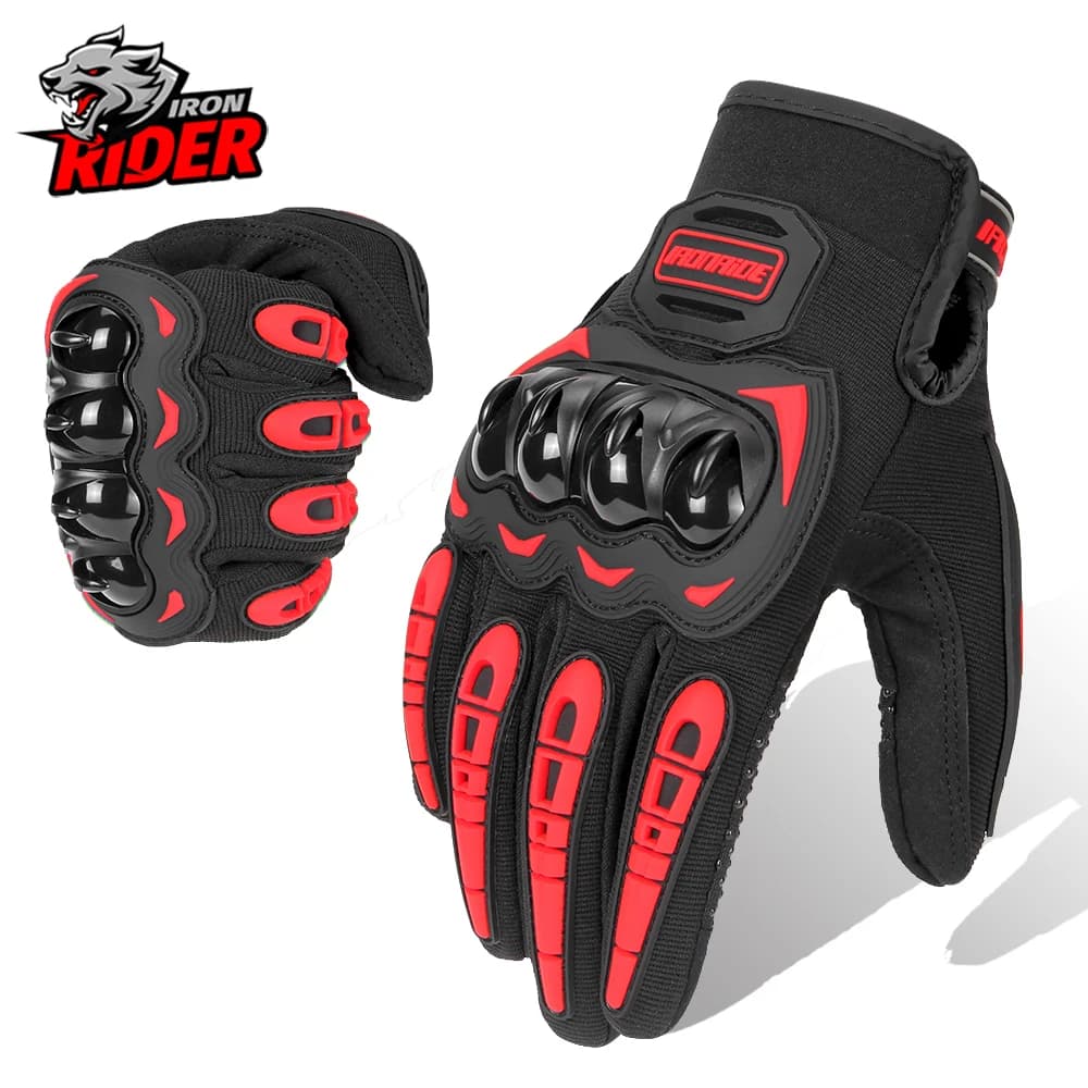 Guanti da moto Indossabili Moto Motocross Breath Touch Screen Racing Moto Bicicletta Equipaggiamenti protettivi Guanto estivo Guanti