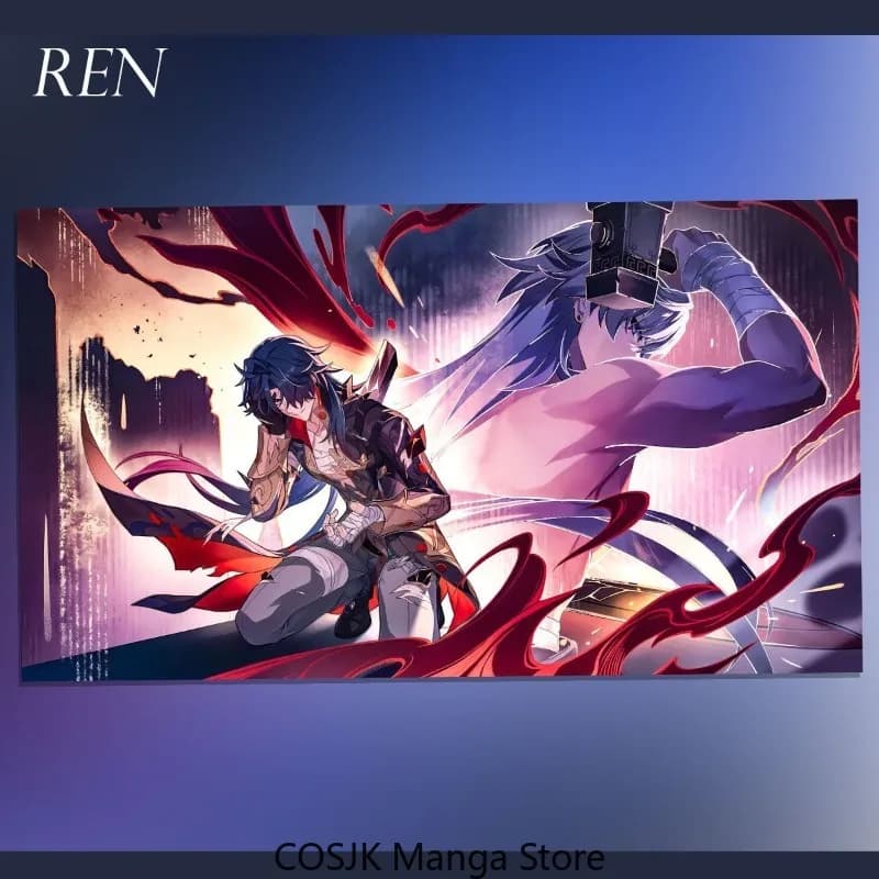 Anime Honkai: Star Rail Blade Light & Shadow Film Card Game - Carte da Collezione con Personaggi Cartoon, Regalo per Fan, Set da 2 Pezzi