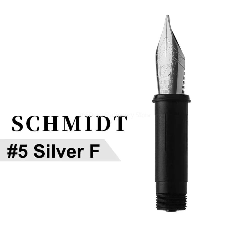 New #5/6 SCHMIDT /BOCK Gold-plated/Silver Fountain Pen Nib EF 0.38mm /F 0.5mm Nib Stationery School Bussiness Office Supplies Gi