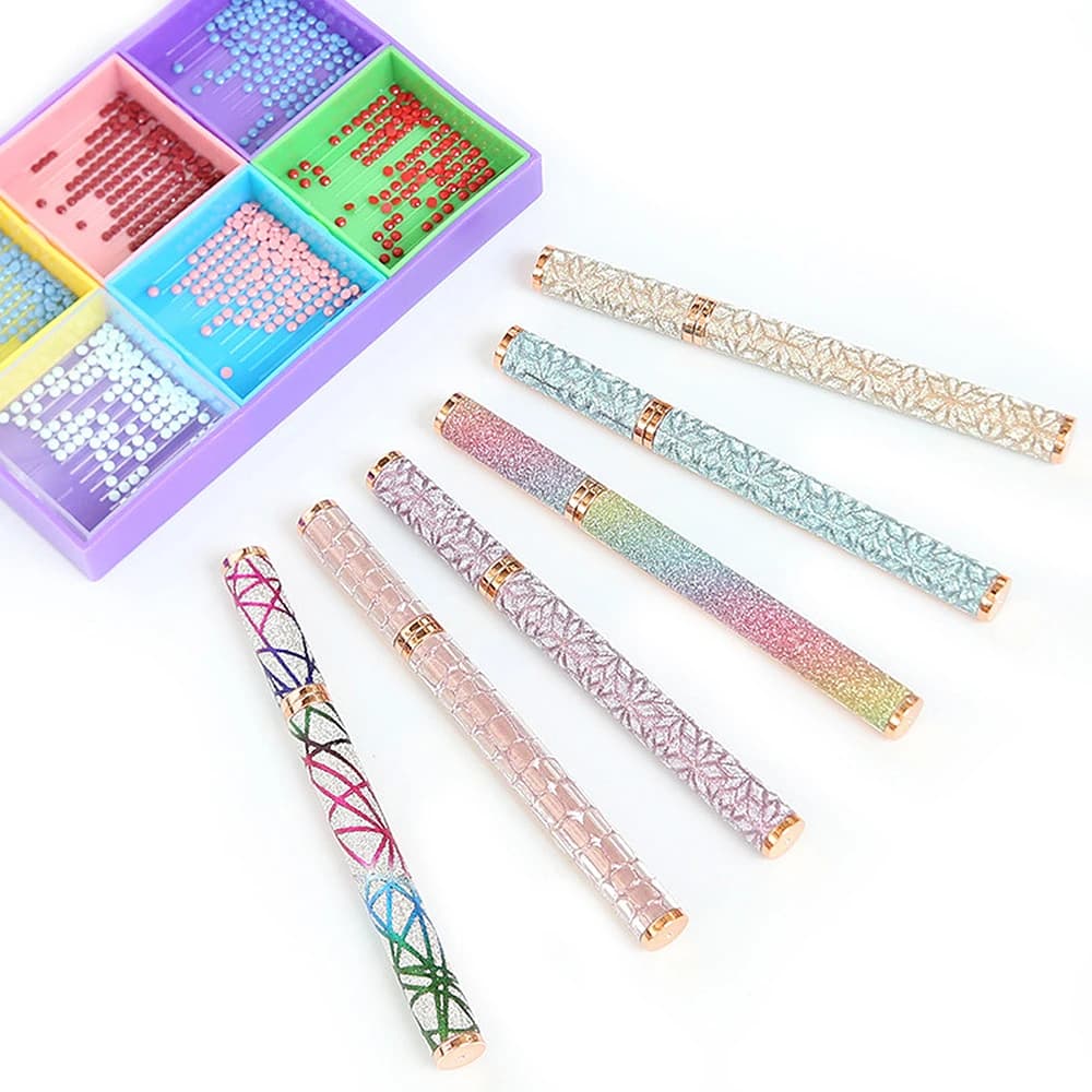 Penna per Diamond Painting 5D, Kit di Strumenti e Accessori per Pittura Diamantata, Penna Stilo per Trapano, Penna per Punto Croce Artistico, Penna per Nail Art