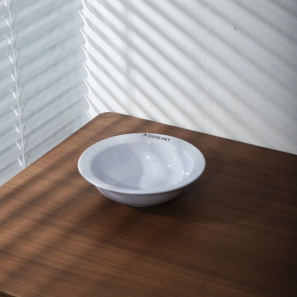 Ceramic Elevated Cat Bowl Large Diameter Solid Color Bowl Stand Holder Tilted Adjustable Acrylic Bowl Rack Pet Double Food Bowls