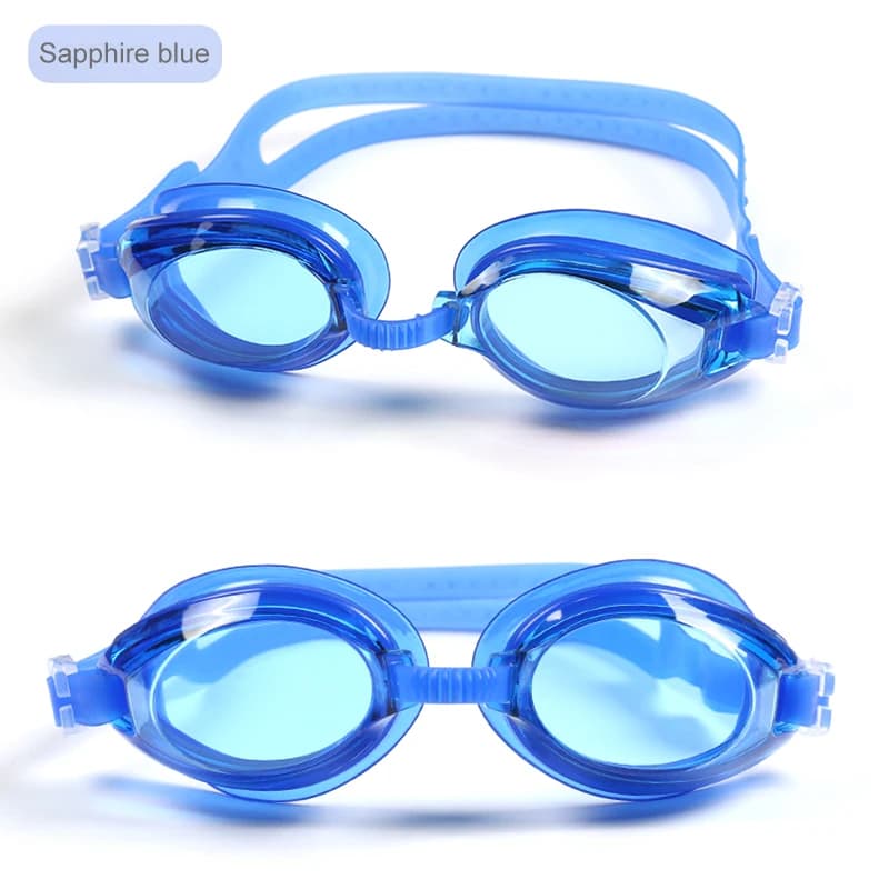 Adult Waterproof Silicone Adjustable Pool Glasses Children's Sub Glasses Swimwear for Men Women's Anti-fog Prescription UV