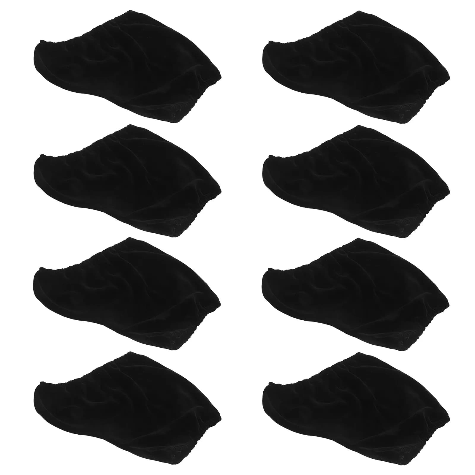 4 Paia di Protezioni per Pattini da Ghiaccio, Copriscarpe Protettivi Neri Universali per Allenamento e Competizione di Pattinaggio Artistico