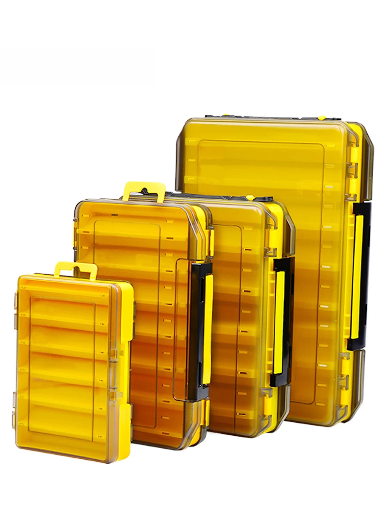 10-cell double-sided fishing gear box: durable organizer for baits and tools, easy access to store all fishing adventures