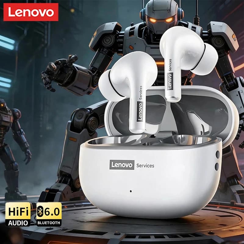 Lenovo LES-112 Bluetooth True Wireless Headphones for Gaming, HD Headphones with Noise Cancellation, for Sport and Running, Long Battery Life, New