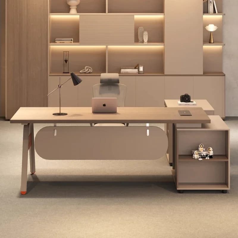 Scrivanie da Ufficio Nordiche Moderne di Lusso, Scrivania Direzionale, Scrivania per Manager e Supervisori, Tavolo da Gaming per Computer