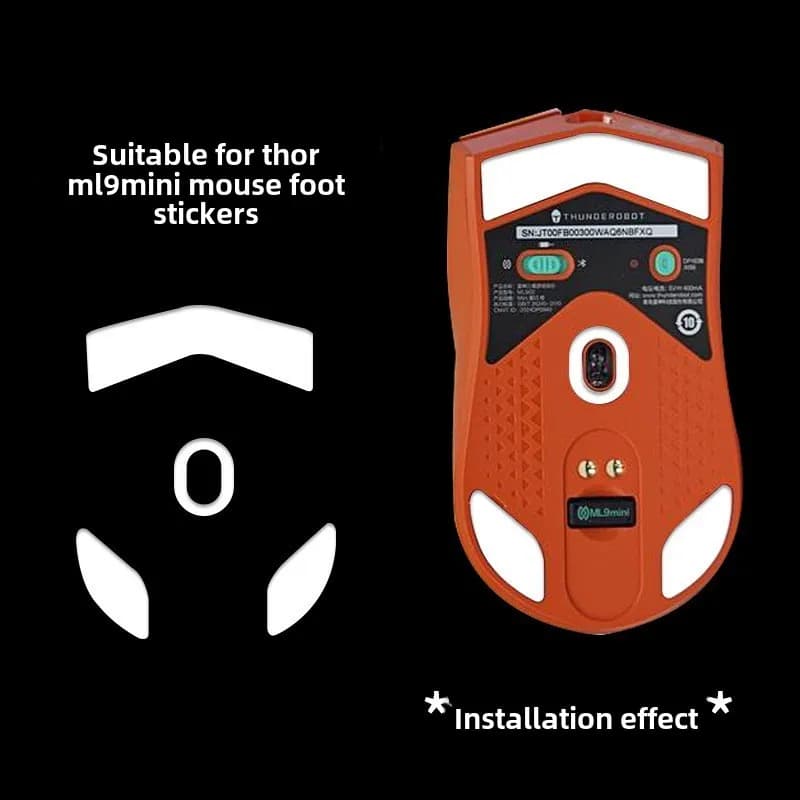 Adatto per Thor ML9 MINI Adesivo per il piede del mouse Versione pattinaggio liscio Cuscinetto per il piede in teflon Adesivo per poggiapiedi ICE