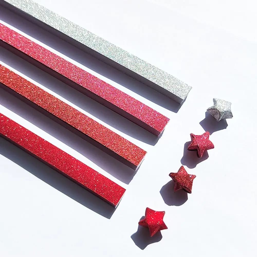 540 Sheets Cute Colorful Star Origami Paper Single Sided Cartoon Star Paper Strip Best Wishes Art Craft Folding Star Gift