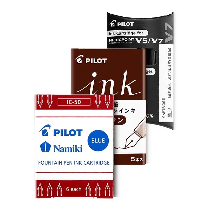 Cartuccia d'inchiostro usa e getta Pilot IC-50 di alta qualità per penna stilografica 78G V5 V7 Penna gel Articoli di cancelleria per scrittura