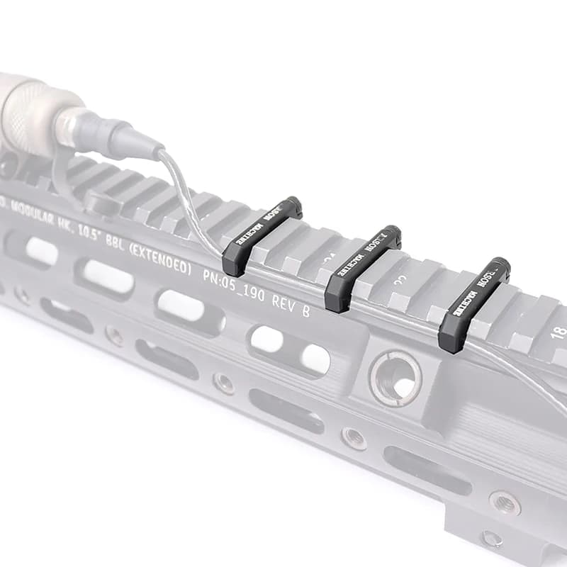 3 pz/set sistema di guida del cavo copertura della guida di gestione dei cavi Picatinny Rail paramano guida del cavo coda fissa