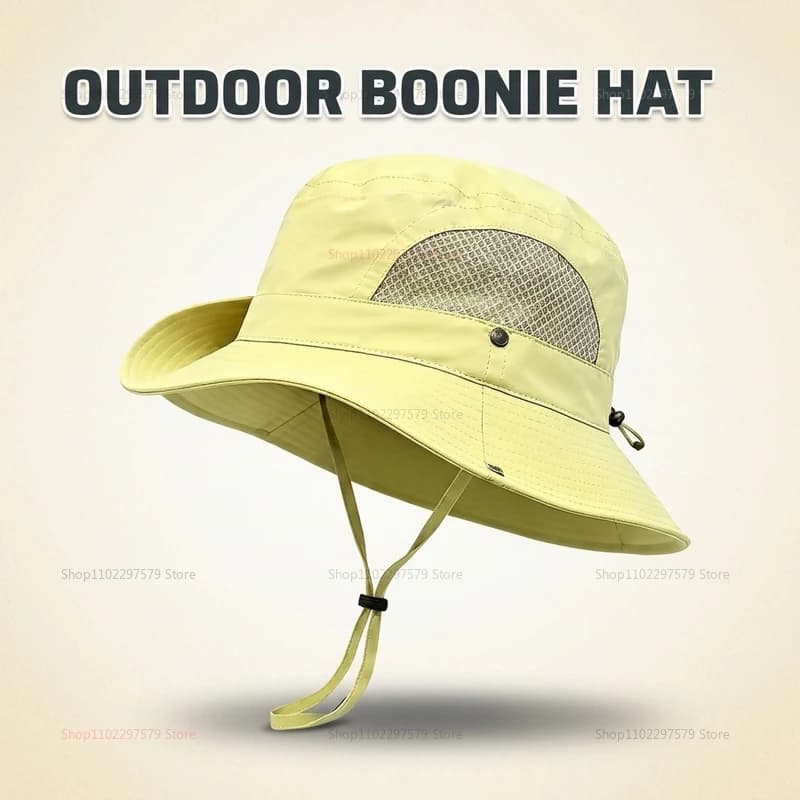 Cappello da Pescatore Unisex ad Asciugatura Rapida, Leggero e Traspirante, Protezione Solare Anti-UV per Primavera Estate, Campeggio, Escursionismo, Alpinismo