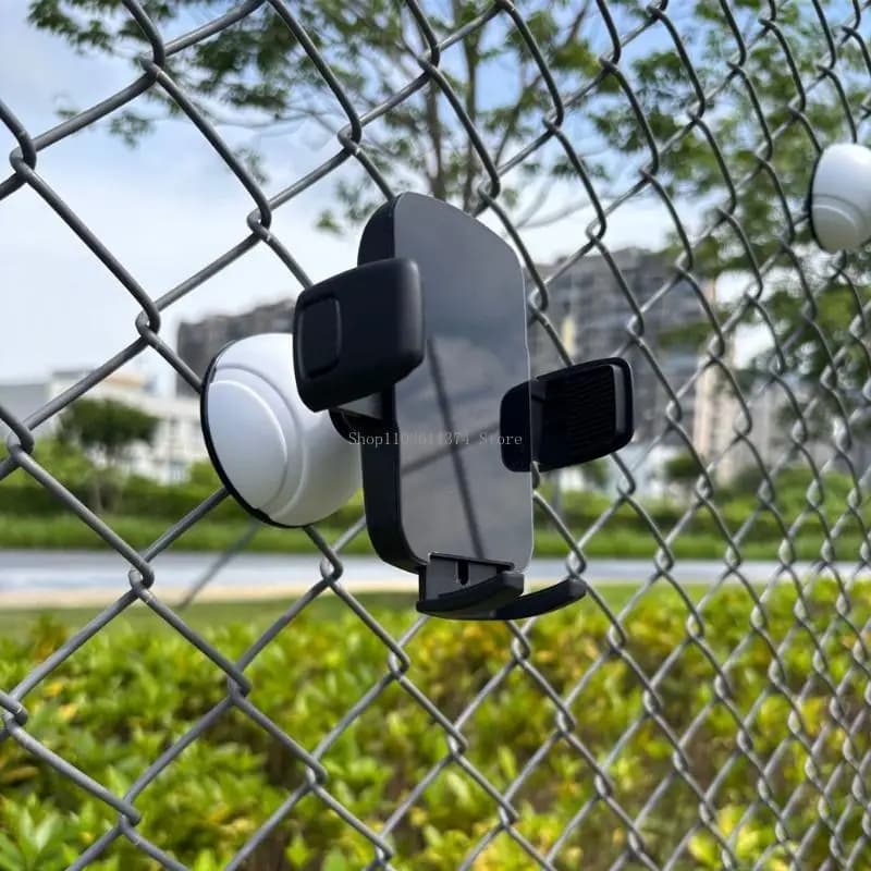 Live Streaming Phone Holder for Practice Fences, Tennis Ball Rear Mount for Outdoor Sport Phone Viewing Use