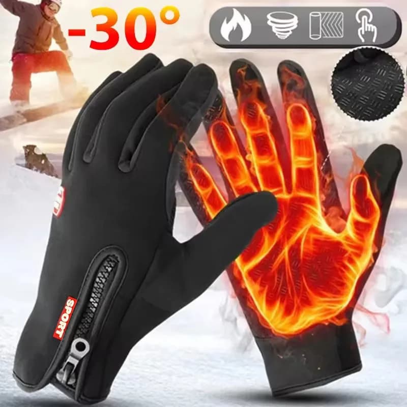 Guanti da ciclismo caldi invernali Touchscreen caldo Guanto a dita intere Impermeabile per bici da esterno Sci Pesca Motocicletta Equitazione buona