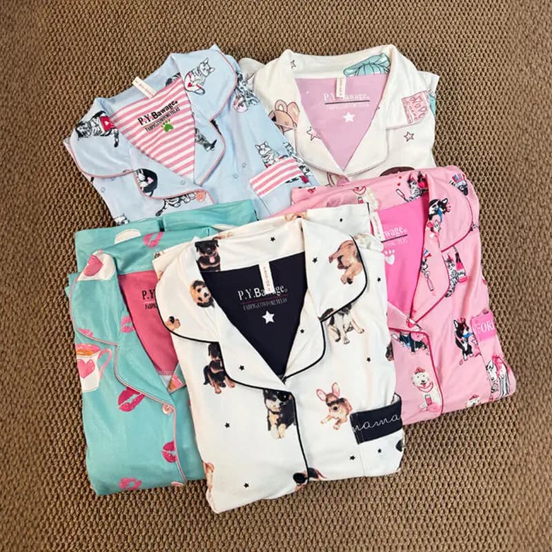 Warm Pijama Mujer Velvet Fleece Sleepwear Cute Print Pajama Sets Female Home Clothes Autumn Winter New Outfit Pyjamas Femme
