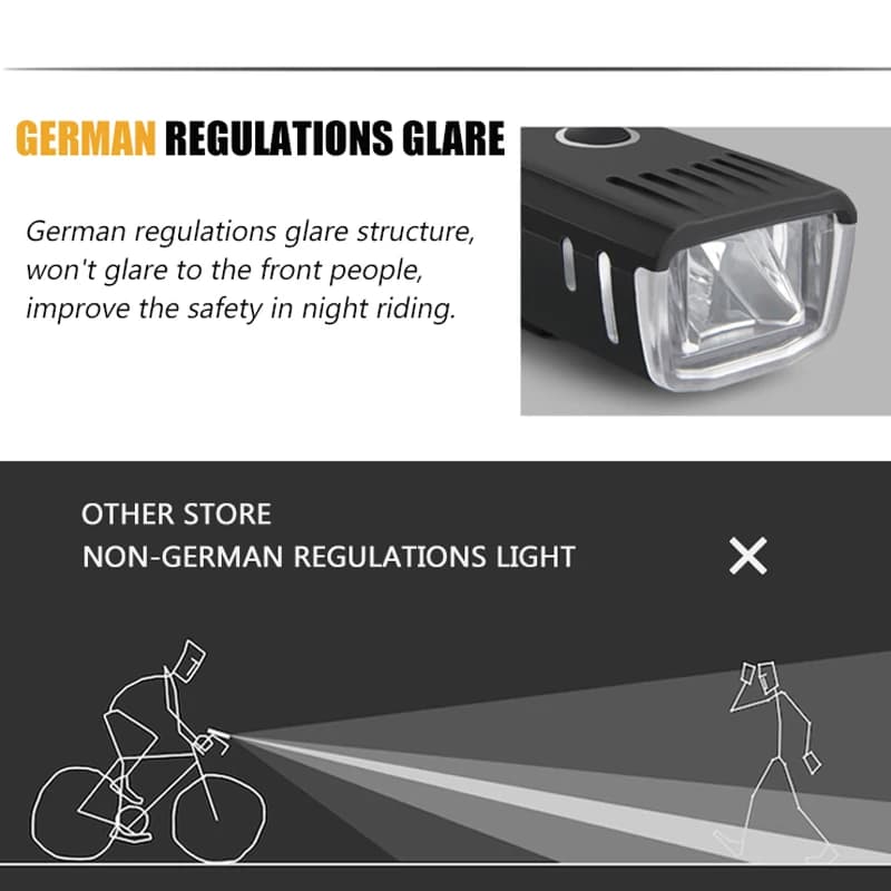 Luce anteriore per bicicletta Torcia per bici Lanterna per bicicletta LED MTB Lampada posteriore per bici Fotoinduzione Faro per ciclismo Attrezzatura per ciclismo