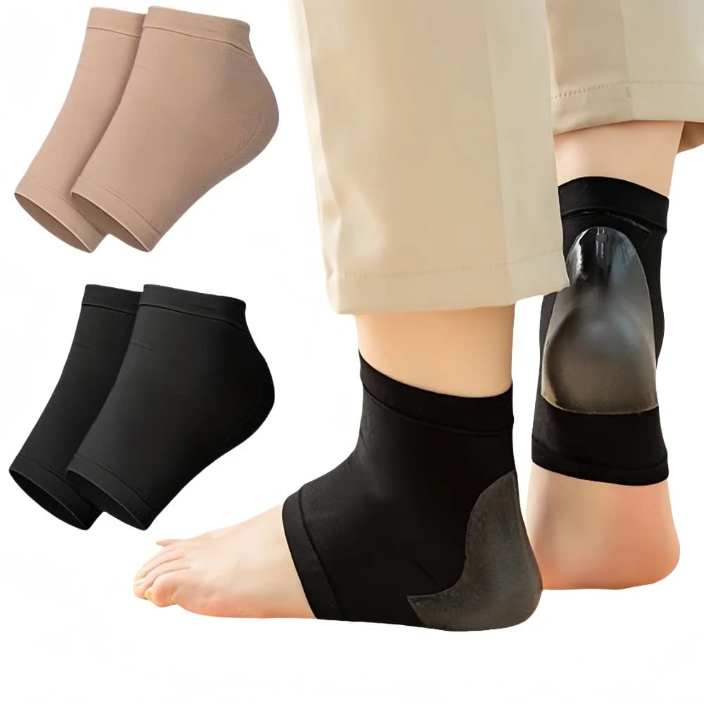 Nuovi Calzini Protettivi in Silicone Anti-Screpolature per Talloni, Idratanti e Riparatori per Pelle Secca, Trattamento per Talloni Screpolati