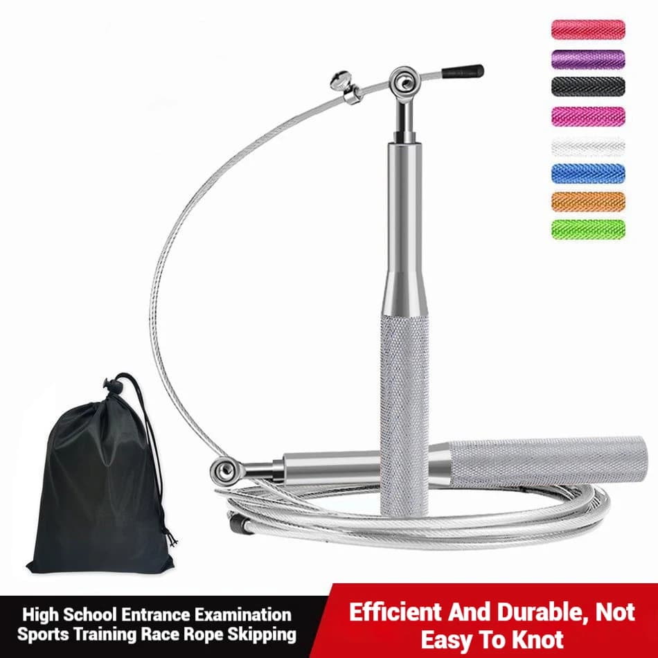 WOSWEIR-Corda for professional jumping unisex in metal wire Admission exam at high school Racing Fitness instrument for adults for weight loss and fat burning