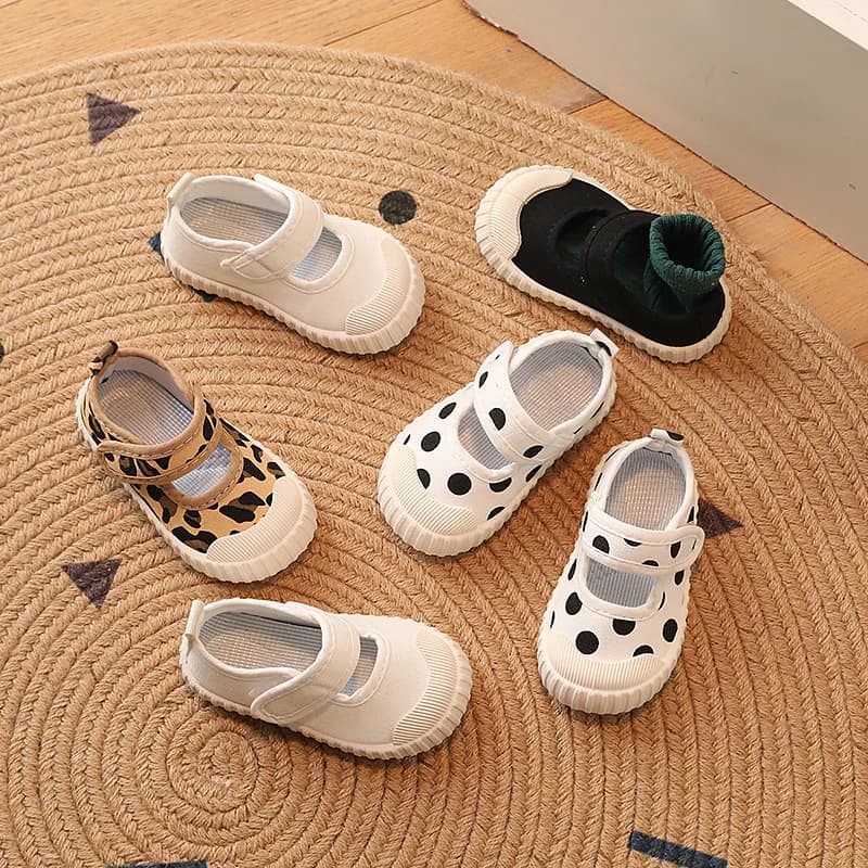 Scarpe di tela per bambini scarpe Casual per ragazze con fondo morbido 1-12 anni 2022 scarpe di tela per bambini autunnali scarpe da passeggio per ragazze per bambini