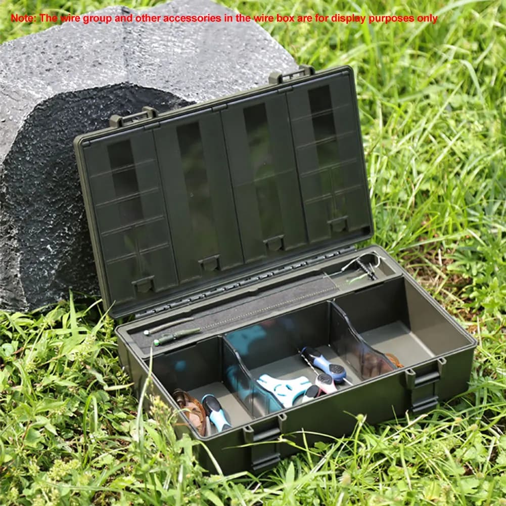 Set of 1 Carp Fishing Equipment Box, Accessories Container, Fishing Beam Box, Artificial baits and Fishing Tools