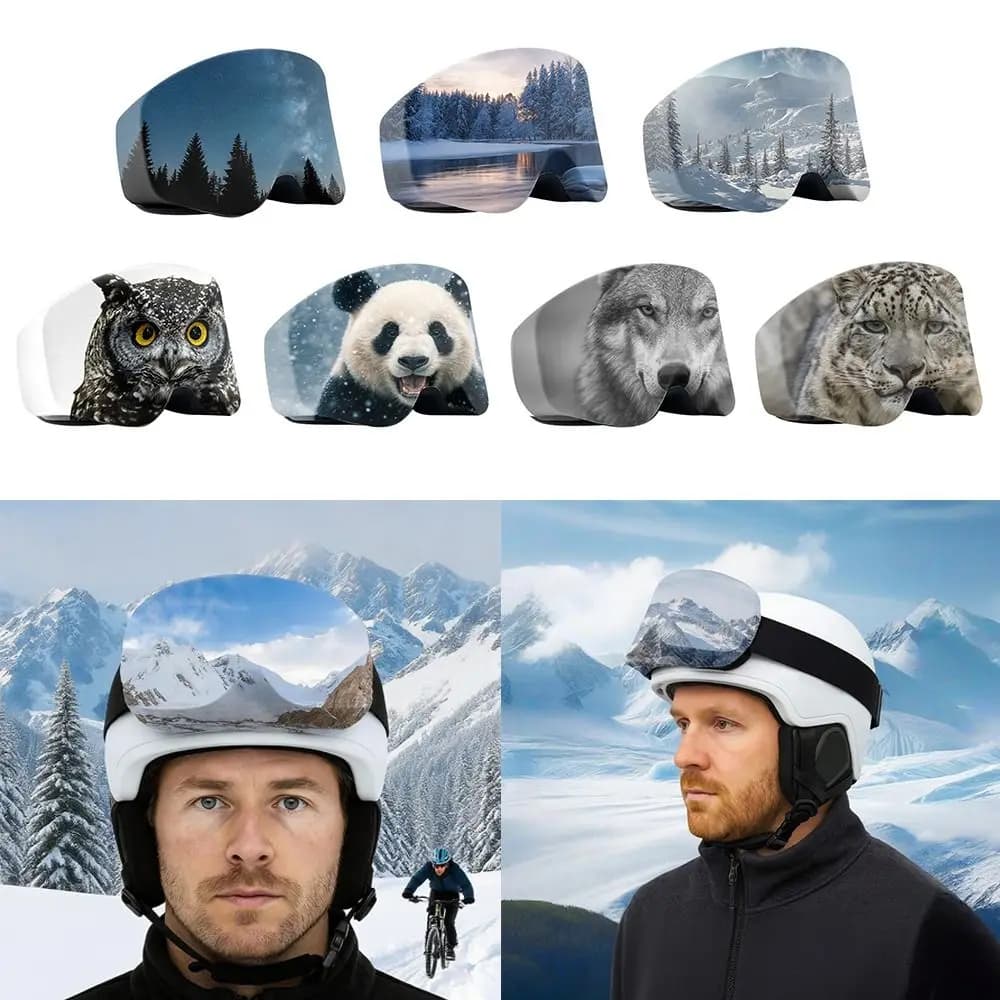 NEW Microfiber Material Ski Goggle Cover Dustproof Scratch Protection Goggle Sleeve 3D Dust Protection Cover Ski Equipment
