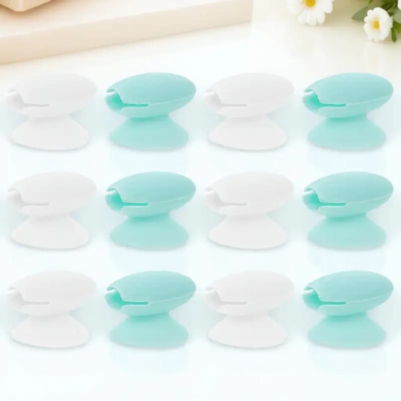Set di 12 Copri Pennelli Labbra in Silicone con Design a Ventosa per Conservazione Sicura, Ideali per Viaggi, Protezioni Antipolvere per Pennelli da Trucco