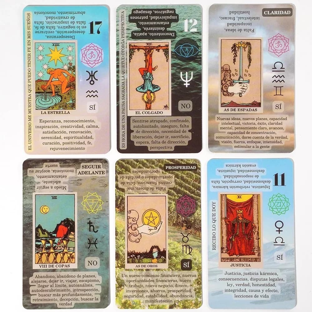 2026 New Spanish English Bilingual Learning Tarot Deck Small Box Portable Exquisite Tarot Cards Gift for Divination Lovers