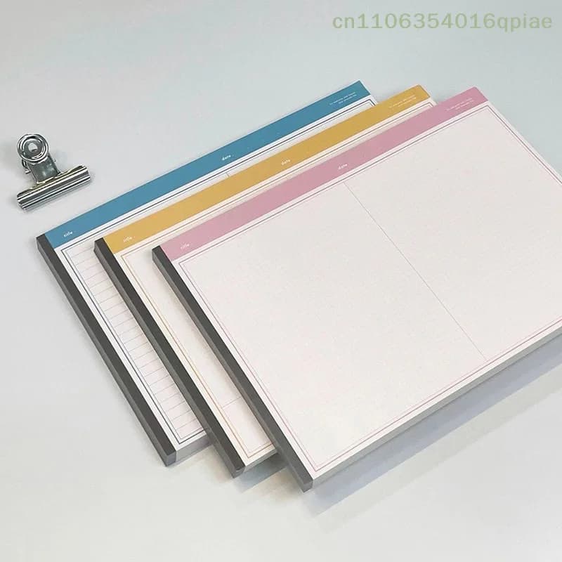 Agenda Planner, Quaderno Strappabile per Schizzi, Blocco per Appunti, Diario Semplice, Materiale Scolastico, Cancelleria per Studenti, Regali