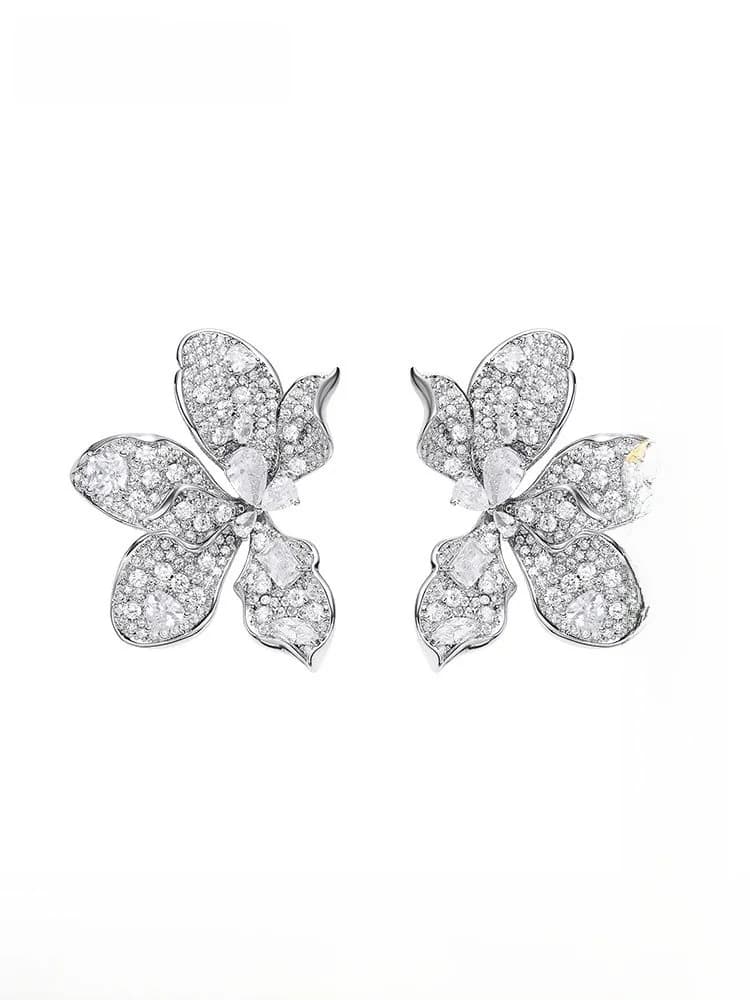 Nana Jacqueline Edens Garden 3D Flower Earrings Elegant Birthday Gift Original Design out Fashion Jewelry for Women