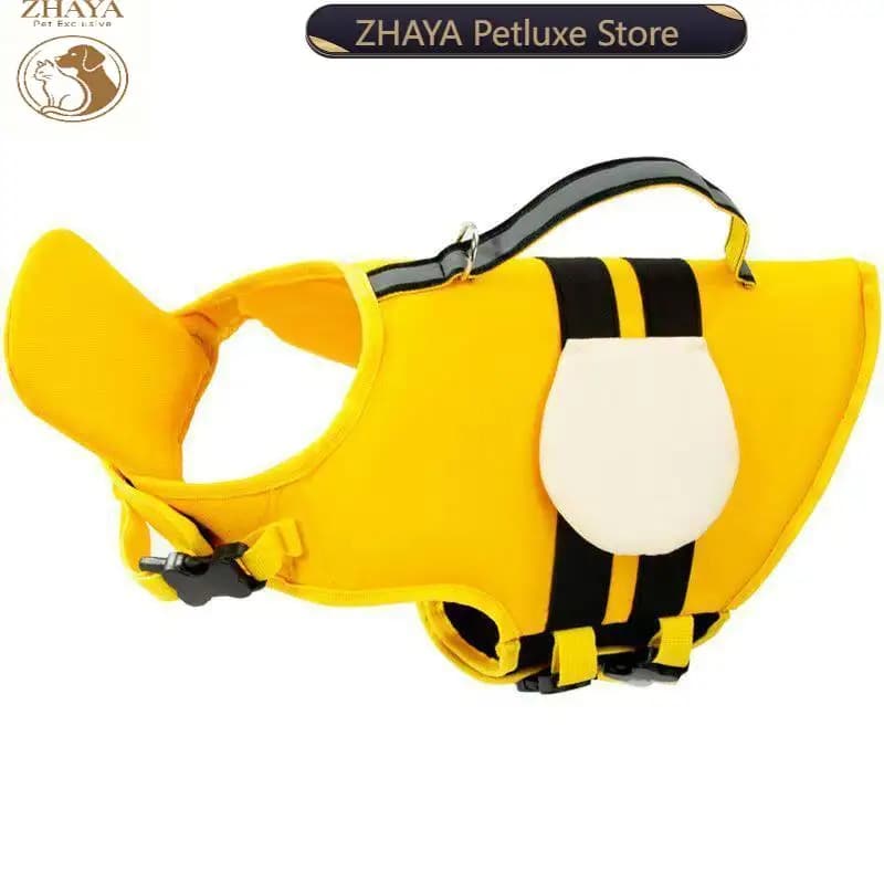 ZHAYA Dog Life Jacket Swimming Vest Buoyancy Aid Large Medium Small Pet Safety Flotation Suit Pool Lake Beach Protector