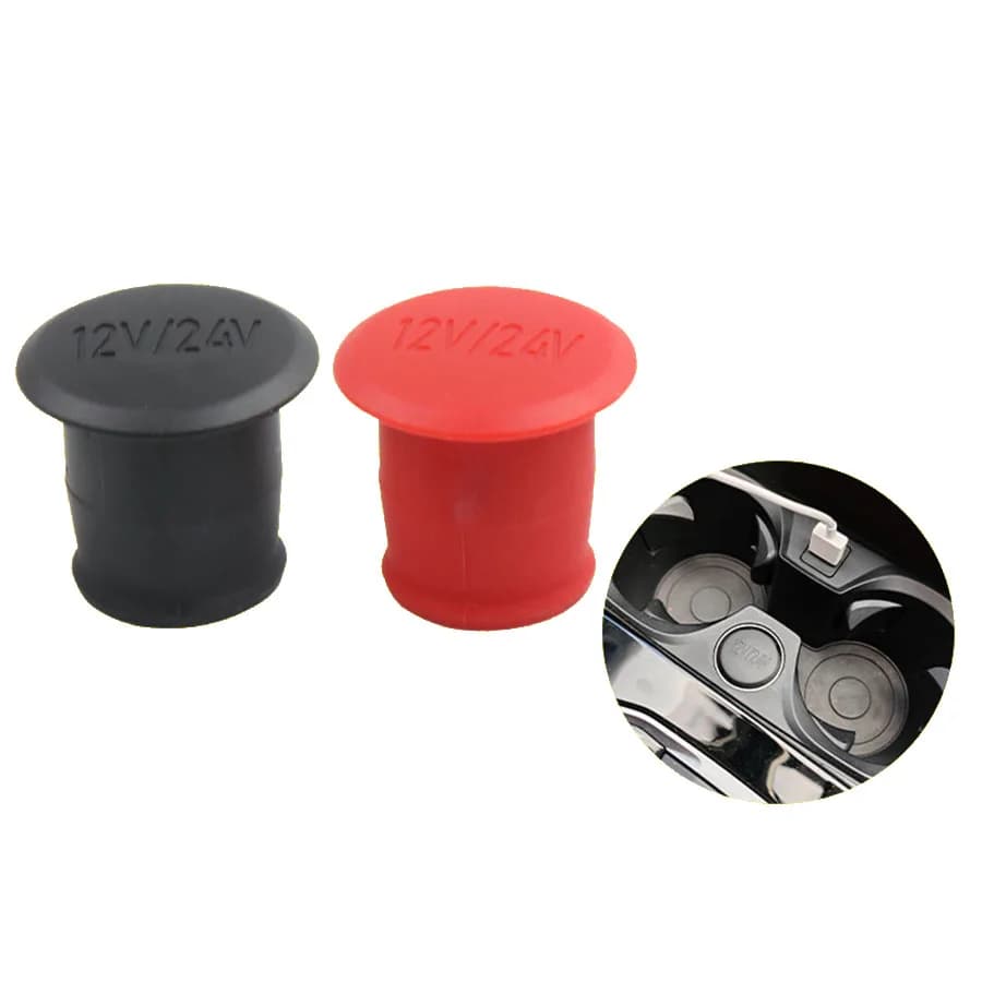 Universal cigarette lighter cap for auto anti-dust cap waterproof plugs for sleeve case for black ABS red lighter 61349392052