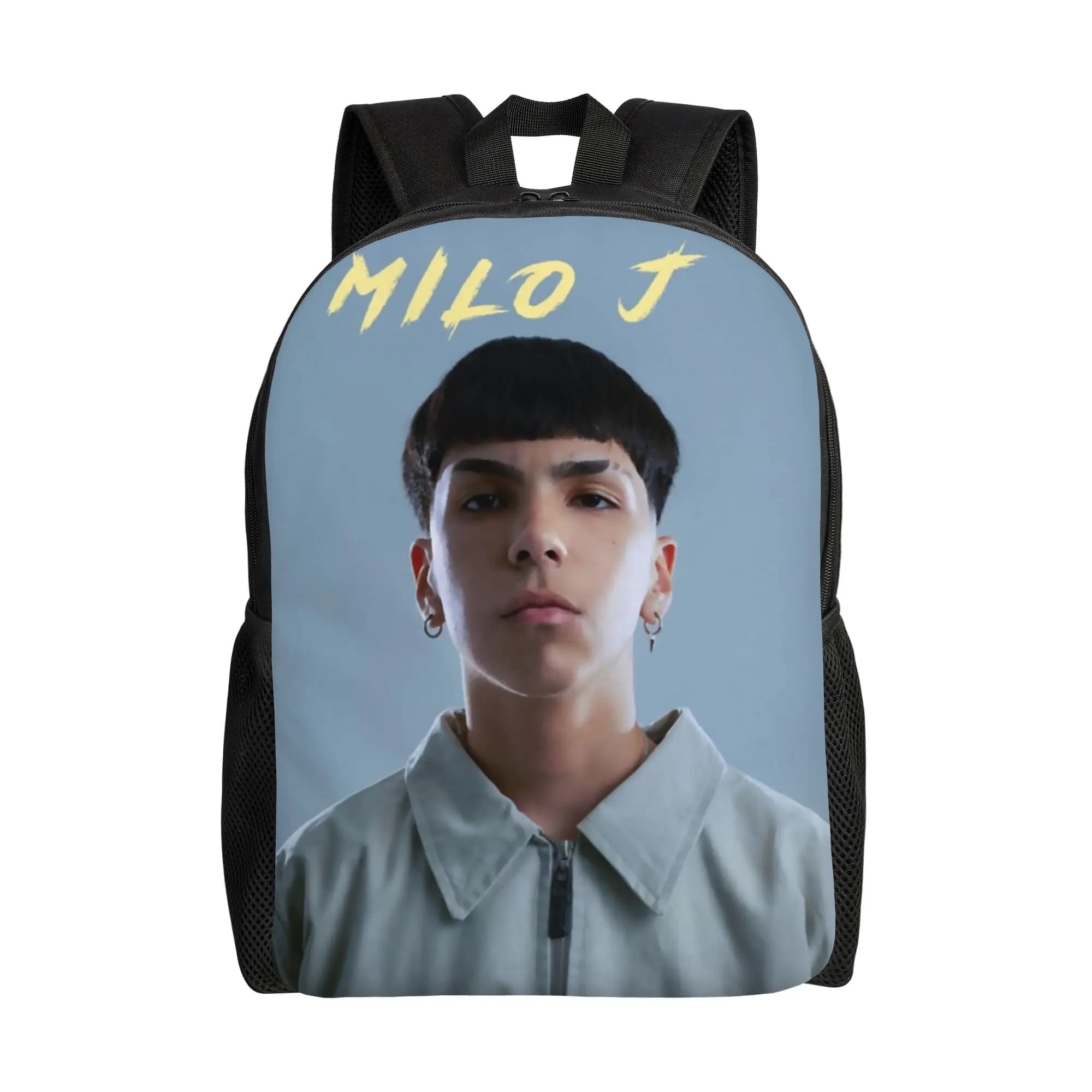 Zaino alla moda Rapper Milo J con tasca, borsa da giorno per scuola superiore e lavoro, per uomo e donna, in tela, per laptop