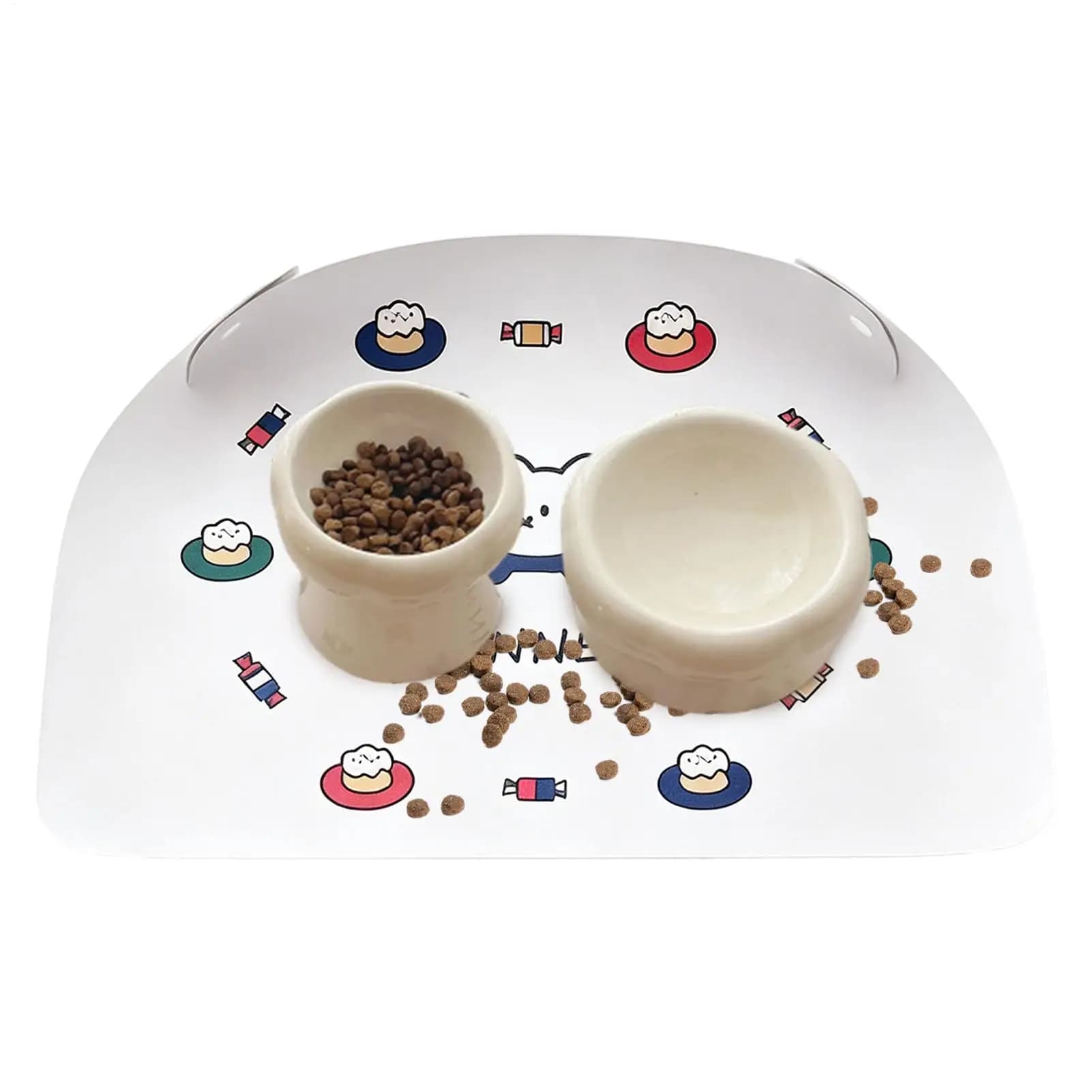 Pet Feeding Mat Pet Meal Mat Waterproof Anti-Slip Cat Food Mat Puppy Feeding Bowl Mat Pet Accessories For Messy Drinkers