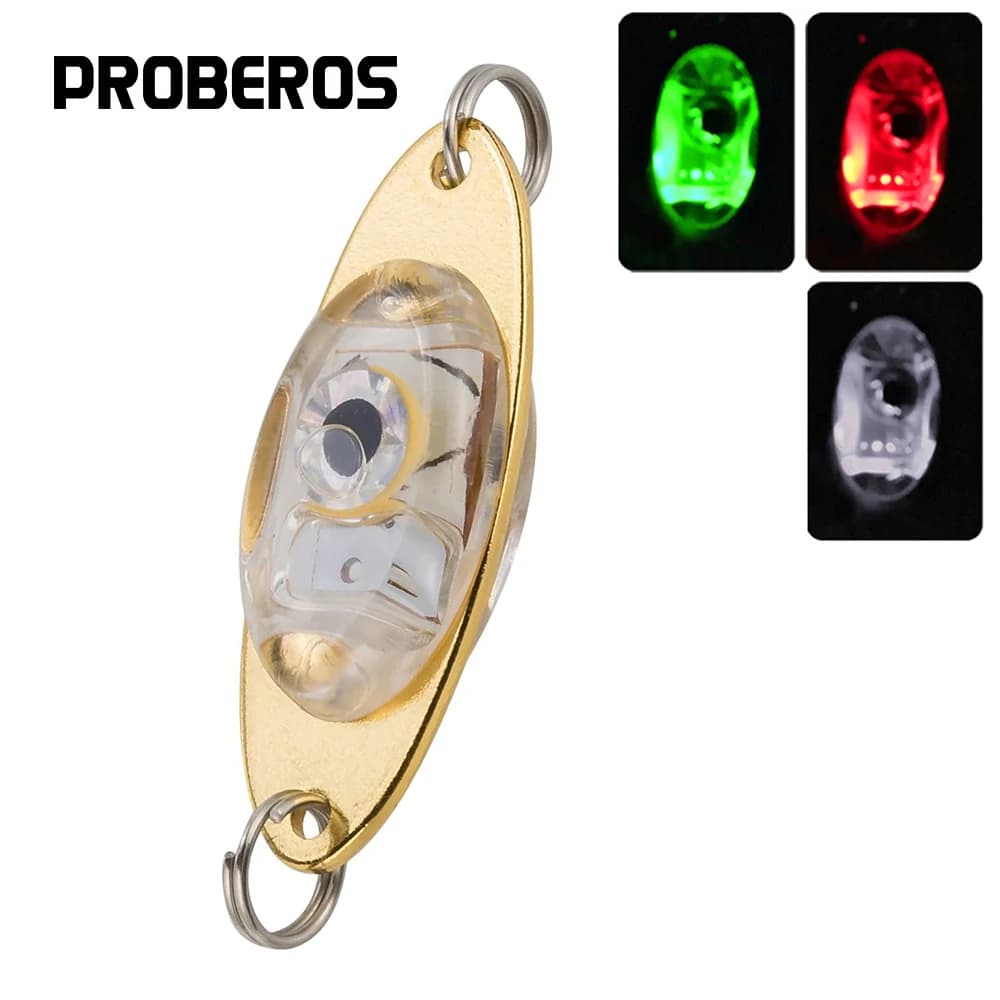 PRO BEROS LED Fishing Deep Drop Fishing Lights LED cucchiai Underwater Flasher Diamond Lights traina esche Halibut Rig per tonno
