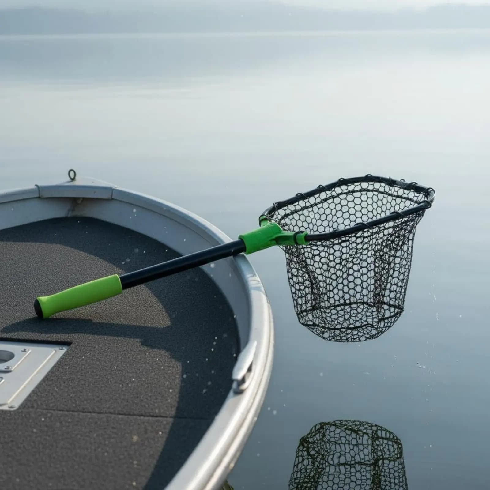 Rete da Pesca Pieghevole in Silicone, Resistente agli Odori, Telescopica, ad Asciugatura Rapida per Pescatori